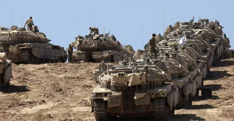 গাজা শহরে স্থল অভিযান শুরু ইসরায়েলের